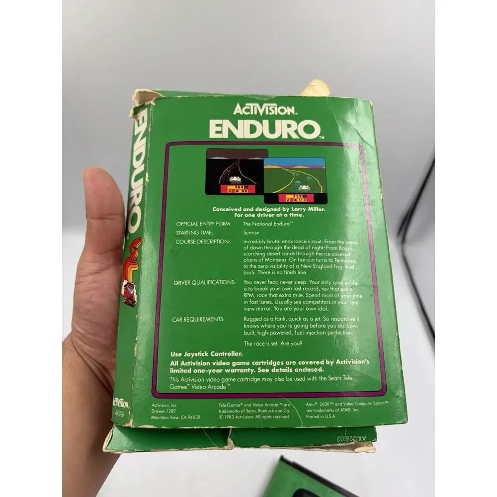 Enduro Atari 2600 Complete In Box (CIB)